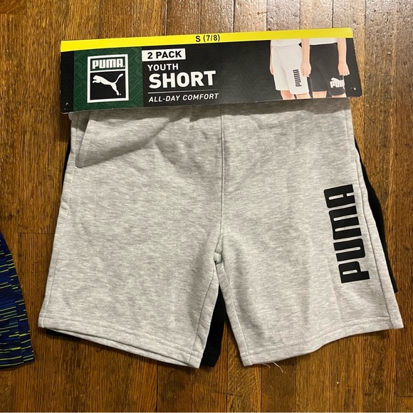 2 Puma’s Youth All-Day Comfort Shorts and 2 Eddie Bauer Hybrid Shorts - S (7/8) - Picture 2 of 6
